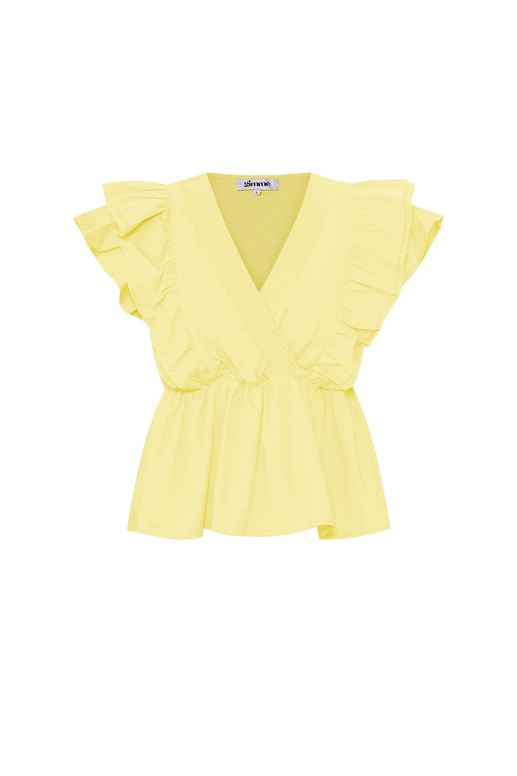 Woven Sleeveless Top Elegant Ruffle Edge Solid Color Spring/Summer
